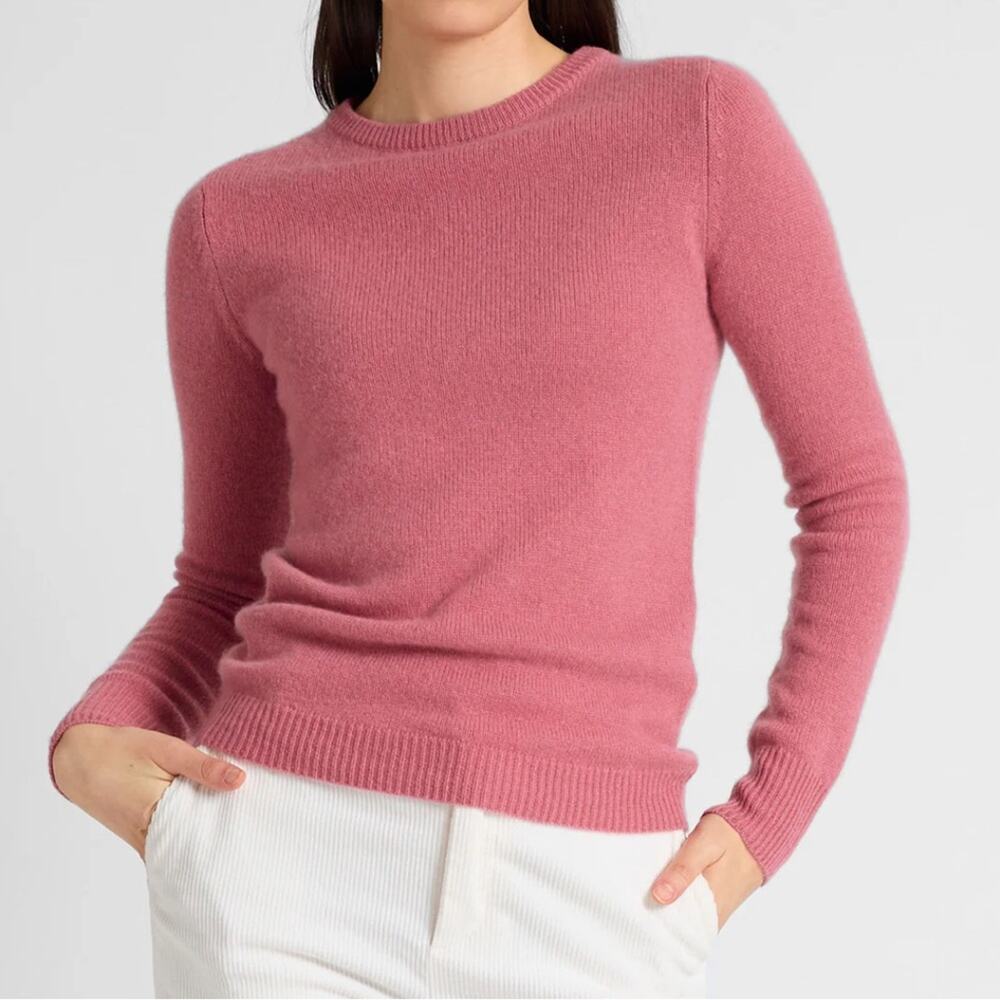 J.CREW‎ 100% CASHMERE PINK SWEATER SIZE S